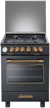 Tecnogas D664MN cucina Elettrico Gas Nero A