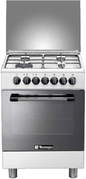 Tecnogas P654MW cucina Elettrico Gas Bianco