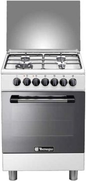 Tecnogas P664MW cucina Elettrico Gas Bianco