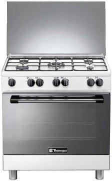 Tecnogas P855GW cucina Electric,Natural gas Gas Bianco