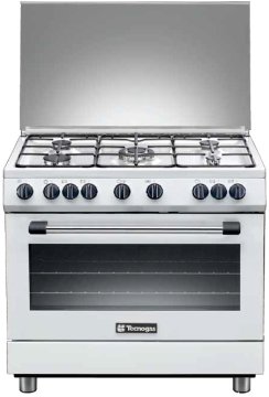 Tecnogas P965GVW cucina Electric,Natural gas Gas Bianco