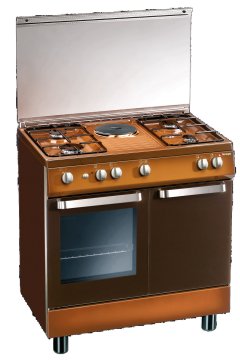 Tecnogas D881 Cucina Elettrico Gas Marrone