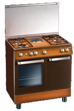 Tecnogas D881 Cucina Elettrico Gas Marrone A