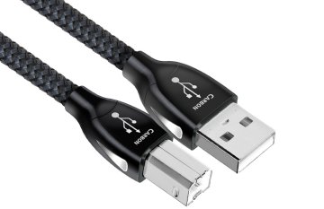 AudioQuest 0.75m Carbon USB A-B cavo USB 0,75 m USB 2.0 USB B Nero