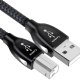 AudioQuest 0.75m Carbon USB A-B cavo USB 0,75 m USB 2.0 USB B Nero 2
