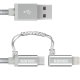 Kanex 1.2m USB/Micro USB + Lightning cavo USB USB 2.0 1,2 m USB A Micro-USB B/Lightning Argento 2