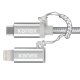 Kanex 1.2m USB/Micro USB + Lightning cavo USB 1,2 m USB 2.0 USB A Micro-USB B/Lightning Argento 4