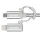 Kanex 1.2m USB/Micro USB + Lightning cavo USB USB 2.0 1,2 m USB A Micro-USB B/Lightning Argento 4