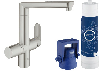 GROHE 31344DC1 Filtraggio acqua Flusso diretto Acciaio spazzolato