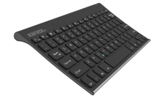 Kanex K166-1053 tastiera per dispositivo mobile Nero Bluetooth QWERTY