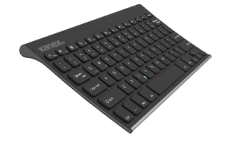 Kanex K166-1053 tastiera per dispositivo mobile QWERTY Bluetooth Nero