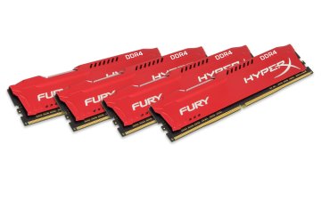 HyperX FURY Red 32GB DDR4 2666MHz Kit memoria 4 x 8 GB