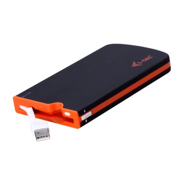 i-tec MYSAFEUSB contenitore di unità di archiviazione Box esterno HDD/SSD Nero, Arancione 2.5" Alimentazione USB