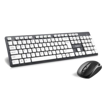 Adj KW150G tastiera Mouse incluso Casa RF Wireless Italiano Nero, Bianco