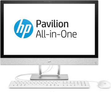 HP Pavilion 24-r020nl Intel® Core™ i5 i5-7400T 60,5 cm (23.8") 1920 x 1080 Pixel PC All-in-one 8 GB DDR4-SDRAM 1 TB HDD AMD Radeon 530 Windows 10 Home Wi-Fi 5 (802.11ac) Bianco