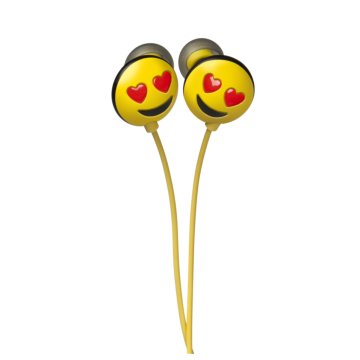 JAM Jamoji Love Struck Auricolare Cablato In-ear MUSICA Nero, Rosso, Giallo