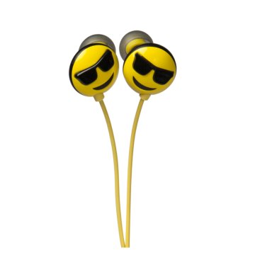 JAM Jamoji Too Cool Auricolare Cablato In-ear MUSICA Nero, Giallo