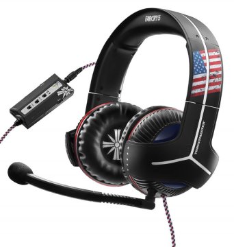Thrustmaster Y-350CPX 7.1 Powered Far Cry 5 Edition Auricolare Cablato A Padiglione Gaming Nero, Blu, Rosso, Bianco