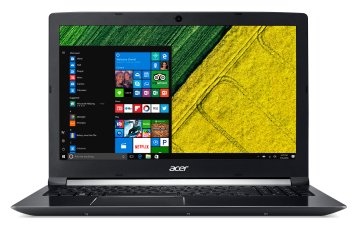 Acer Aspire 7 A715-71G-76HB Computer portatile 39,6 cm (15.6") Full HD Intel® Core™ i7 i7-7700HQ 8 GB DDR4-SDRAM 1,13 TB HDD+SSD NVIDIA® GeForce® GTX 1050 Wi-Fi 5 (802.11ac) Windows 10 Home Nero