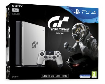 Sony PS4 Slim 1TB + Gran Turismo Sport Limited edition Wi-Fi Argento
