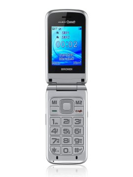 Brondi Amico Grande Argento 6,1 cm (2.4") 95 g Argento Telefono cellulare basico