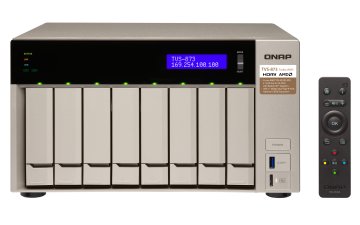 QNAP TVS-873 NAS Tower AMD Embedded R-Series SoC RX-421BD 64 GB DDR4 0 TB QNAP Turbo System Oro
