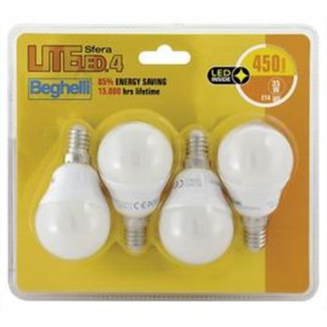 Beghelli 56827BL Lampadina a risparmio energetico Bianco freddo 6500 K 5 W E14