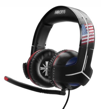 Thrustmaster Y-300CPX Far Cry 5 Edition Auricolare Cablato A Padiglione Gaming Nero, Blu, Rosso, Bianco