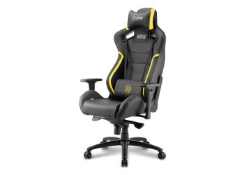 Sharkoon SHARK ZONE GS10 Sedia da gaming per PC Seduta imbottita Nero, Giallo