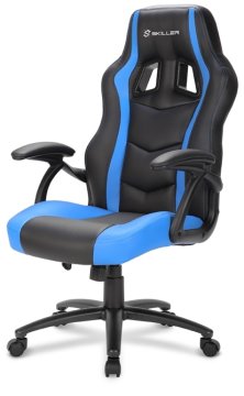 Sharkoon SKILLER SGS1 Sedia da gaming per PC Seduta imbottita Nero, Blu