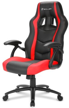 Sharkoon SKILLER SGS1 Sedia da gaming per PC Seduta imbottita Nero, Rosso