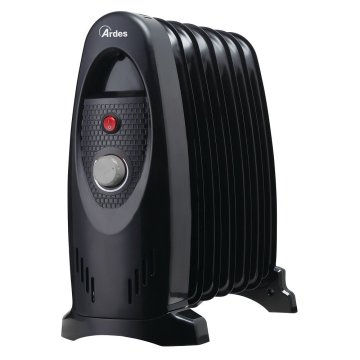 Ardes AR4R07M stufetta elettrica Interno Nero 600 W Riscaldatore ambiente elettrico a olio