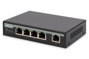 Digitus Commutatore 5 porte PoE