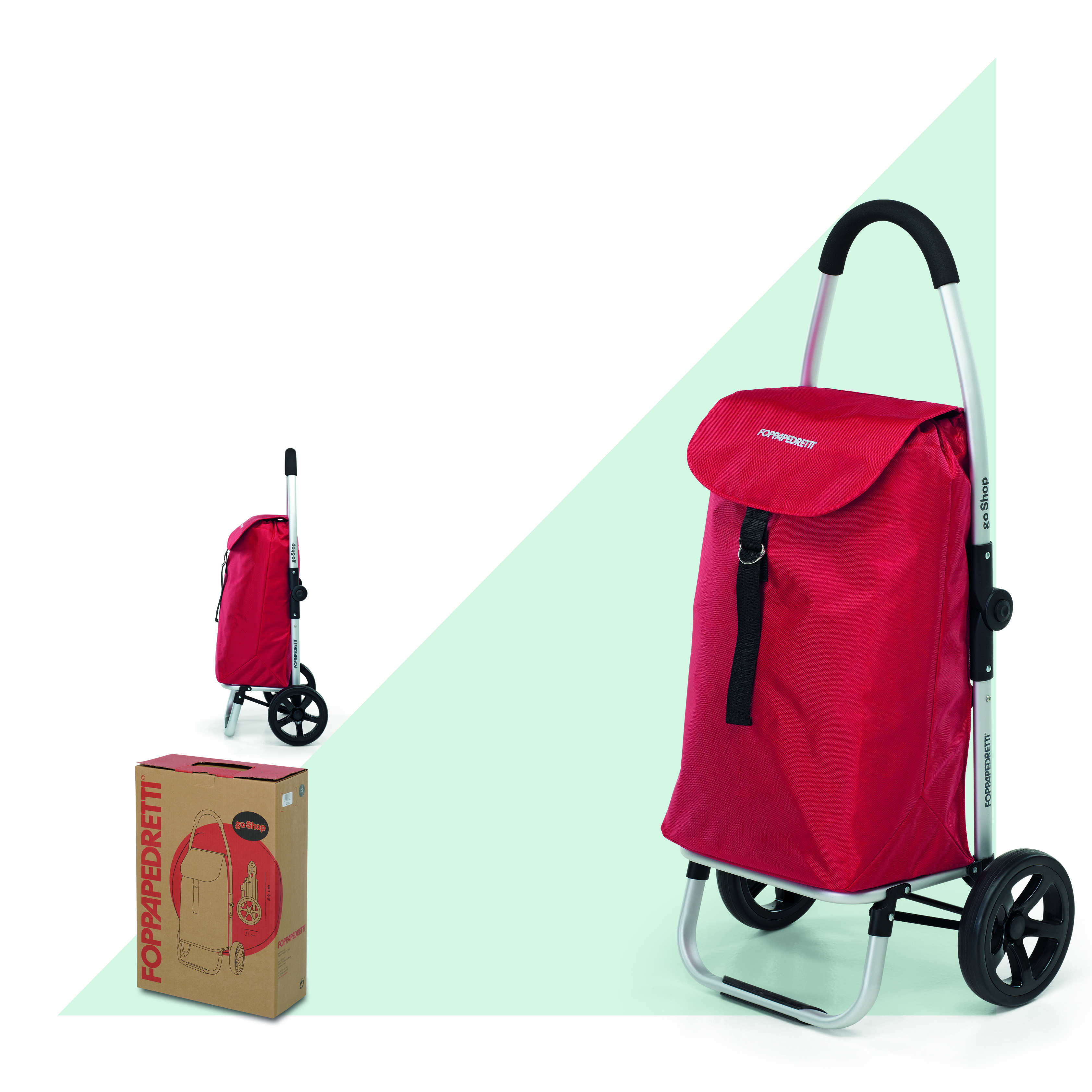 9702002401 - Foppapedretti go Shop Rosso Borsa trolley - Borsa e carrello  spesa - Casalinghi a Roma - Radionovelli