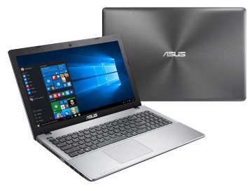 ASUS K550VX-DM407T laptop Intel® Core™ i7 i7-7700HQ Computer portatile 39,6 cm (15.6") Full HD 16 GB DDR4-SDRAM 2 TB HDD NVIDIA® GeForce® GTX 950M Windows 10 Home Nero, Acciaio inox
