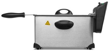 MEDION MD 18084 Singolo 3 L Indipendente 2000 W Friggitrice Nero, Acciaio inox
