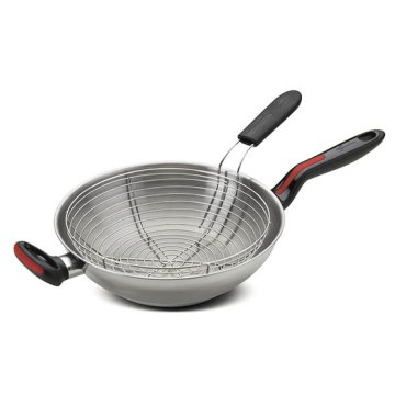 Lagostina Linea Rossa Wok acciaio Ø cm 28