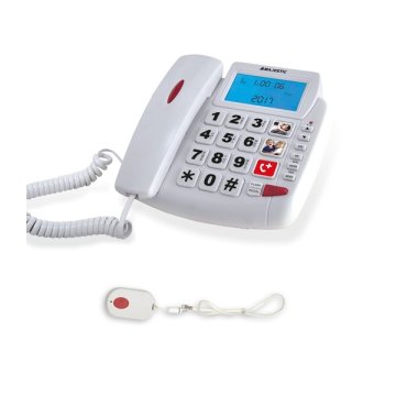New Majestic PHF-BILLY-204 SOS Telefono analogico/DECT Identificatore di chiamata Bianco
