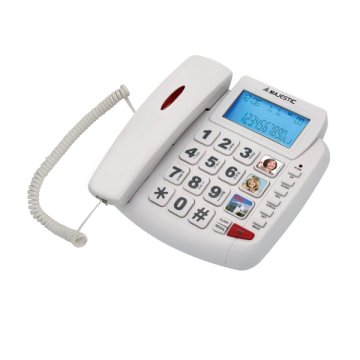 New Majestic PHF-BILLY-200 Telefono analogico Identificatore di chiamata Bianco