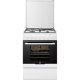 Electrolux EKM60308OW Cucina Elettrico Gas Nero, Bianco 2