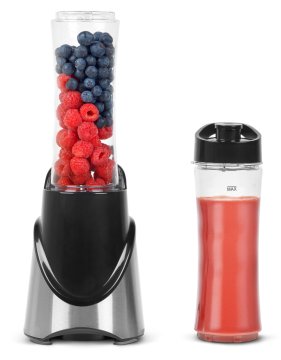 MEDION MD16044 0,5 L Frullatore da tavolo 300 W Nero, Acciaio inox