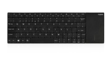 Rapoo E2710 tastiera Universale RF Wireless QWERTY Nero, Acciaio inox