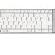 Rapoo E2710 tastiera RF Wireless QWERTY Stainless steel, Bianco 2