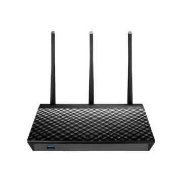 ASUS RT-AC1900U router wireless Gigabit Ethernet Dual-band (2.4 GHz/5 GHz) Nero