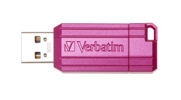 Verbatim PinStripe - Memoria USB da 32 GB - Rosa intenso