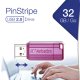 Verbatim PinStripe - Memoria USB da 32 GB - Rosa intenso 6
