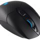 Corsair DARK CORE RGB SE mouse Mancino RF senza fili + Bluetooth Ottico 16000 DPI 9