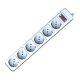 Techmade SPIX-B-6 prolunghe e multiple 6 presa(e) AC Bianco 2
