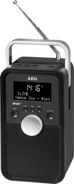 AEG DR 4149 Portatile Digitale Nero