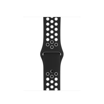 Apple MRHJ2ZM/A accessorio indossabile intelligente Band Nero, Bianco Fluoroelastomero